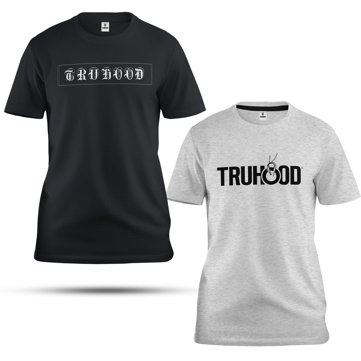 Premium Men's Black & Grey T-Shirt 2 - Pack | Organic Cotton Essentials