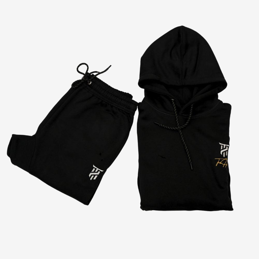 Ultimate Black Hoodie Tracksuit Set for Men Boys Plain Graphic TRUHOOD